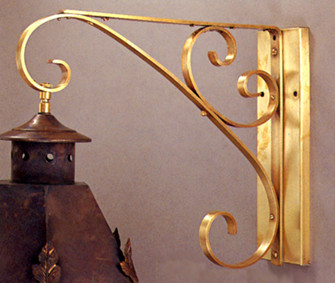 Wall Bracket Scroll Bracket in Antique Brass (265|0003BRAB)