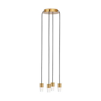 Lassell LED Chandelier in Natural Brass (182|SLCH39027NB)