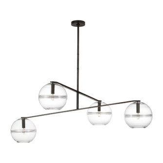 Lowing LED Chandelier in Blackened Forged (182|SLCH355CBFL)