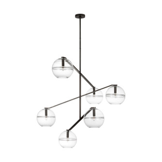 Lowing LED Chandelier in Blackened Forged (182|SLCH354CBFL)