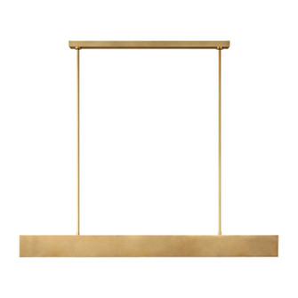 Pench LED Linear Chandelier in Natural Brass (182|KWLS34927NB)