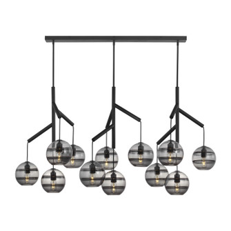 Sedona LED Chandelier in Nightshade Black (182|700SDNMPL3KBLED927)
