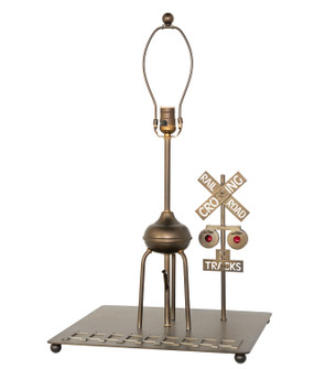 Train One Light Table Base in Antique Copper (57|98701)