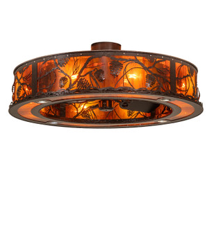 Whispering Pines 12 Light Chandel-Air in Copper Vein (57|268793)