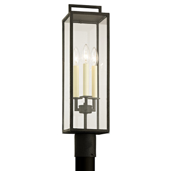 Beckham Three Light Post Lantern in Forged Iron (67|P6385FOR)