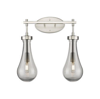 Downtown Urban Two Light Bath Vanity in Satin Nickel (405|4512WSNG4515SM)