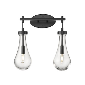 Downtown Urban LED Bath Vanity in Matte Black (405|4512WBKG4515CL)