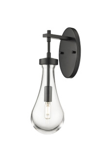 Downtown Urban One Light Wall Sconce in Matte Black (405|4511WBKG4515CL)
