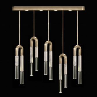 Antonia LED Linear Pendant in Soft Gold Leaf/Nickel/Smoke (48|923140522ST)