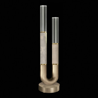 Antonia LED Table Lamp in Soft Gold Leaf/Brass/Smoke (48|923010512ST)