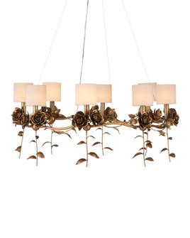 Rosabel Eight Light Chandelier in Antique Brass (142|90001160)