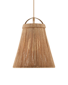 Parnell One Light Pendant in Natural/Frosted White/Beige (142|90001154)