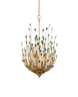 Delphos Six Light Chandelier in Contemporary Gold/Natural (142|90001149)