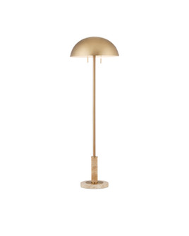 Miles Two Light Floor Lamp in Natural/Polished Brass (142|80000151)