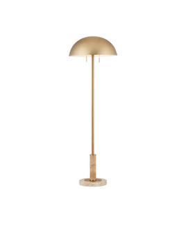 Miles Two Light Floor Lamp in Brass/Natural (142|80000151)