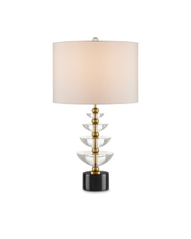 Waterfall One Light Table Lamp in Clear/Natural/Brass (142|60000872)