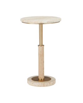 Miles Accent Table in Natural/Polished Brass (142|40000183)