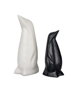 Penguin Set of 2 in White/Black (142|12000820)