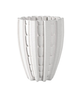 Fluted Vase in White (142|12000787)