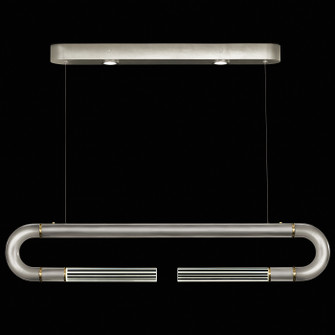 Antonia LED Linear Pendant in Silver Leaf/Brass/No Parchment (48|924140410ST)