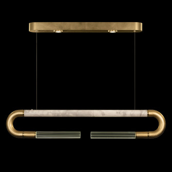 Antonia LED Linear Pendant in Gold Leaf/Brass/Smoke (48|924140312ST)