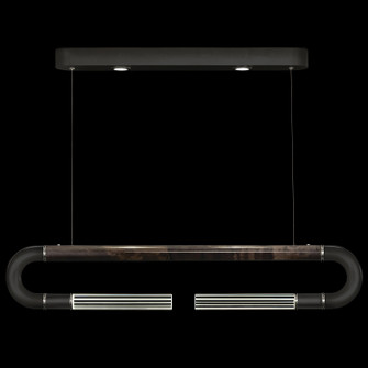 Antonia LED Linear Pendant in Black/Nickel/Charcoal (48|924140121ST)