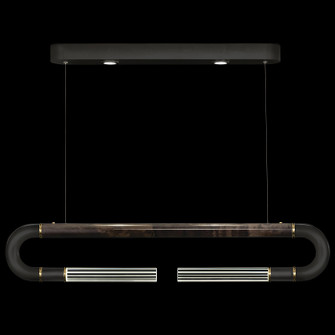 Antonia LED Linear Pendant in Black/Brass/Charcoal (48|924140111ST)