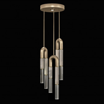 Antonia LED Pendant in Soft Gold Leaf/Brass/Smoke (48|923840512ST)