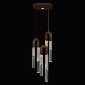Antonia LED Pendant in Bronze/Brass/Smoke (48|923840212ST)