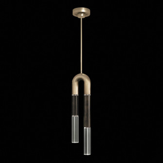 Antonia LED Pendant in Soft Gold Leaf/Nickel/Charcoal (48|923340521ST)