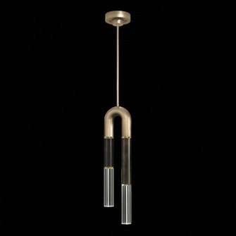 Antonia LED Pendant in Soft Gold Leaf/Brass/Charcoal (48|923340511ST)