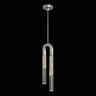 Antonia LED Pendant in Silver Leaf/Nickel/Smoke (48|923340422ST)