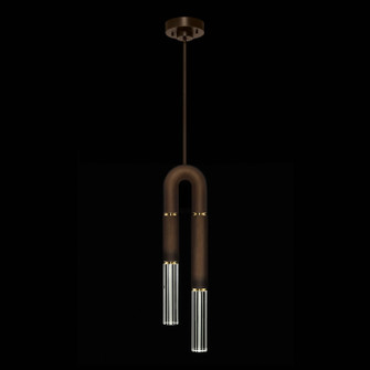 Antonia LED Pendant in Bronze/Brass/No Parchment (48|923340210ST)