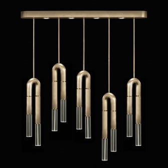 Antonia LED Linear Pendant in Soft Gold Leaf/Brass/No Parchment (48|923140510ST)