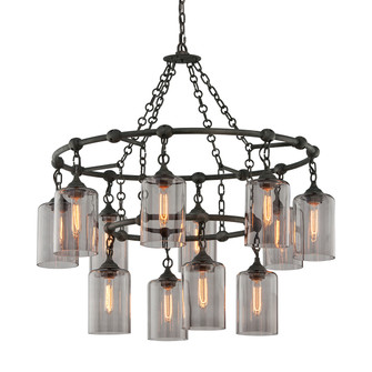 Gotham 12 Light Chandelier in Aged Pewter (67|F4425APW)