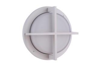 Bulkhead Round One Light Outdoor Bulkhead in Textured White (46|ZA5902TW)