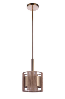 Kensey One Light Mini Pendant in Satin Brass (46|59091SB)