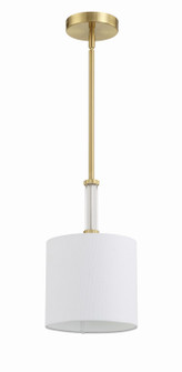 Fortuna One Light Mini Pendant in Satin Brass (46|58291SB)