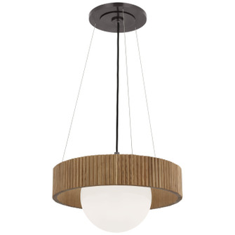 Arena LED Chandelier in Bronze and White Glass (268|WS5000BZNOWG)