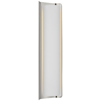 Penumbra LED Wall Sconce in Polished Nickel and White (268|WS2076PNWHT)