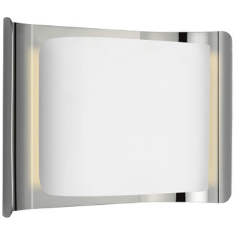 Penumbra LED Wall Sconce in Polished Nickel and White (268|WS2071PNWHT)