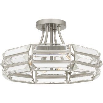 Quoizel Semi-Flush Mount Four Light Semi Flush Mount in Brushed Nickel (10|QSF6209BN)