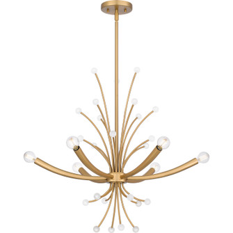 Kiera Six Light Chandelier in Brushed Weathered Brass (10|PCKIE5029BWS)