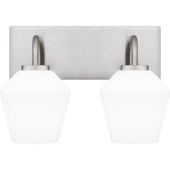 Nielson Two Light Bath in Brushed Nickel (10|NIE8613BN)