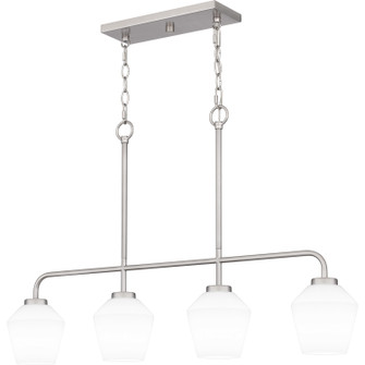 Nielson Four Light Linear Chandelier in Brushed Nickel (10|NIE436BN)