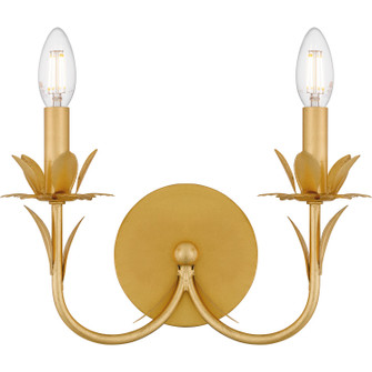 Maria Two Light Wall Sconce in Gold Leaf (10|MAA8712GFL)