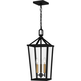 Hull Three Light Outdoor Hanging Lantern in Matte Black (10|HUL1909MBK)