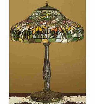 Poinsettia 25'' Table Lamp in Mahogany Bronze (57|31129)