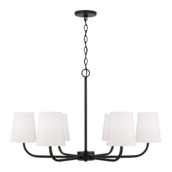 Brody Six Light Chandelier in Matte Black (65|449462MB706)