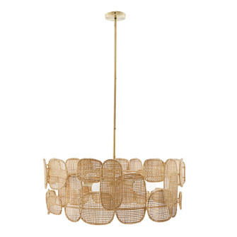 Ronaldo Six Light Chandelier in Natural (314|85038)